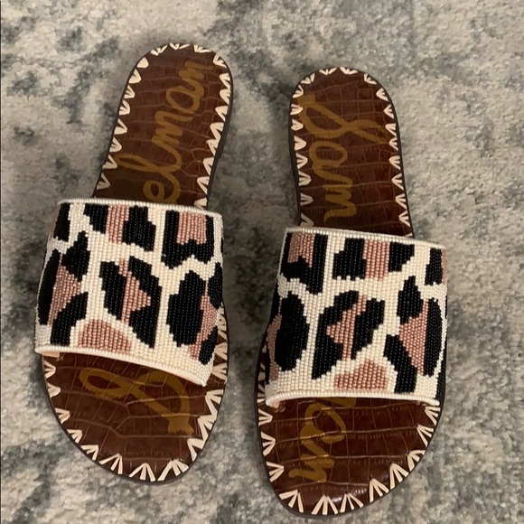 leopard sam edelman sandals